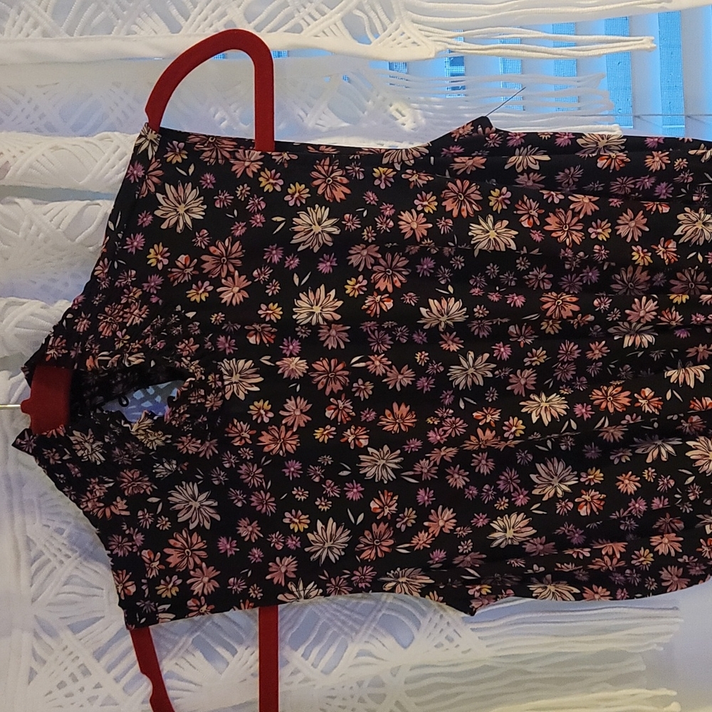 Nanette lepore black sundress floral 2